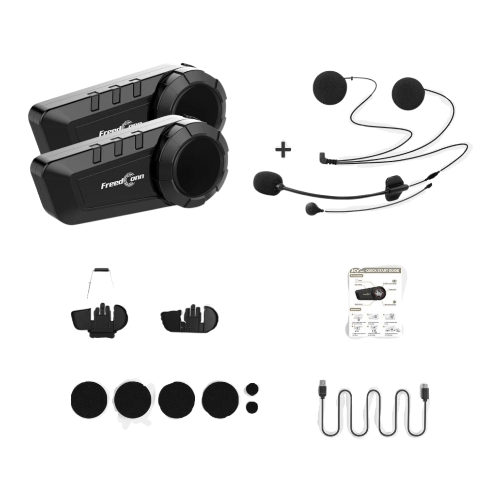 Casque motos Bluetooth Pro Intercom