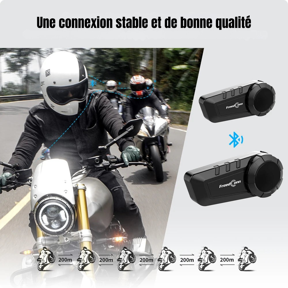 Casque moto Bluetooth Pro