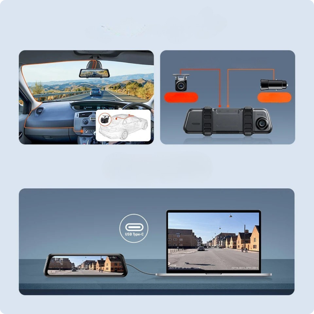 Retroviseurs Dash cam HD
