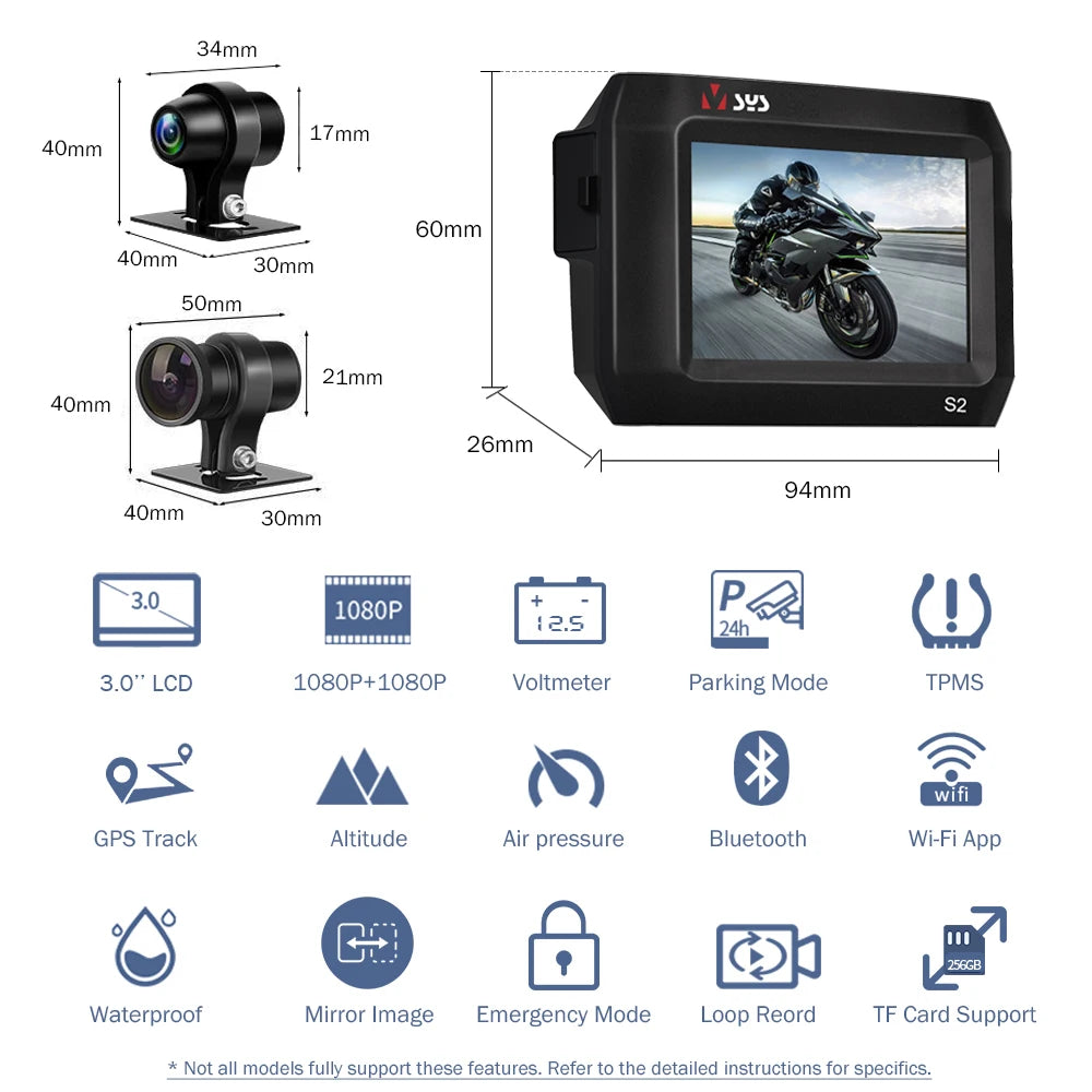 Dashcam Moto Double Vue